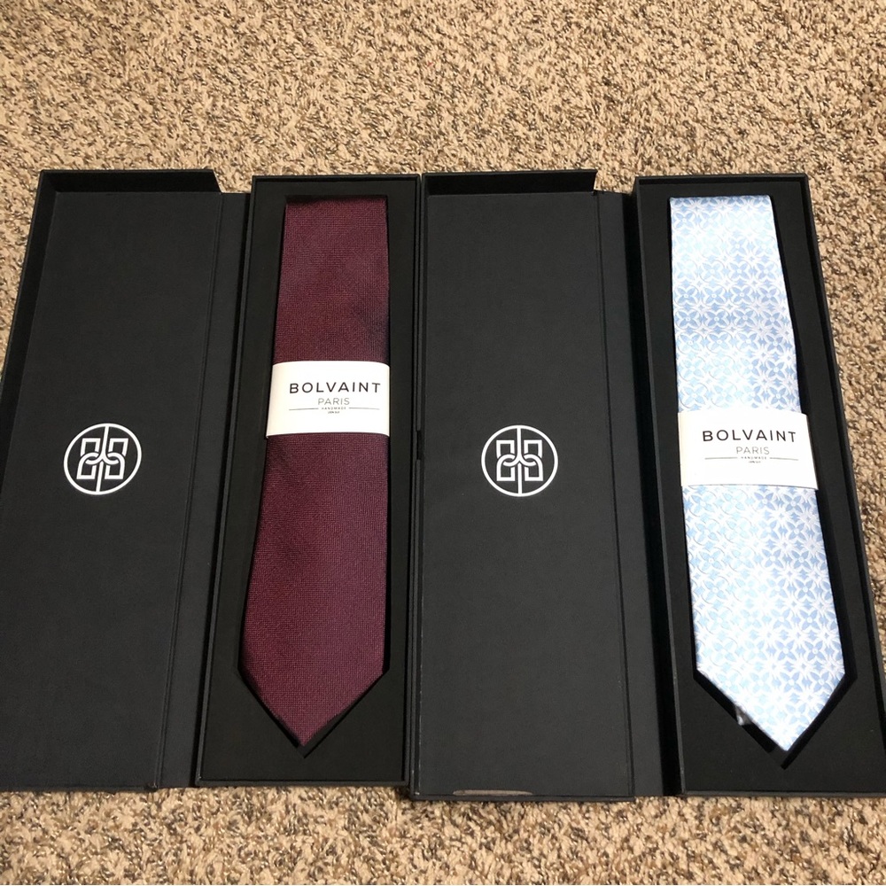Bolvaint - Tabit Pindot Silk Tie in Burgundy